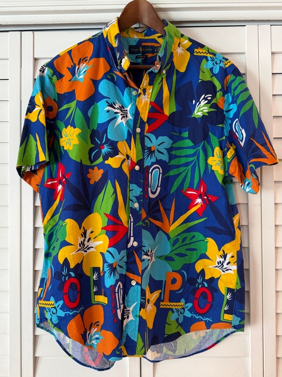 Ralph Lauren Other - Ralph Lauren Floral Tropical Print Button Up Shirt - Size L